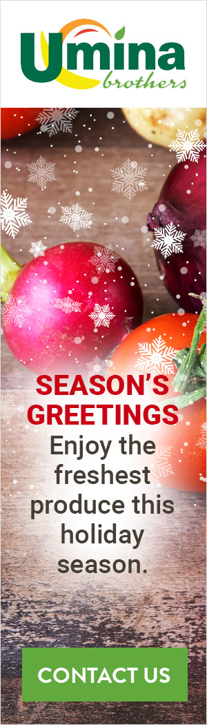 Season's Greetings. Enjoy the freshest produce this holiday season.