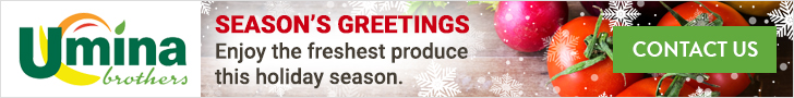 Season's Greetings. Enjoy the freshest produce this holiday season.