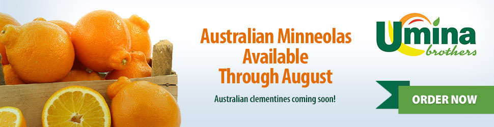 Austrailian Minneolas Available Through August