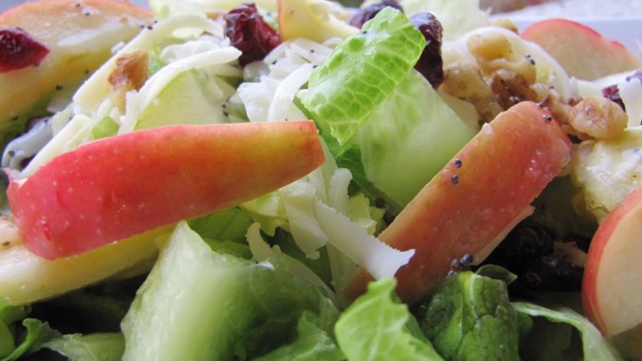 Winter Fruit Salad with Lemon Poppyseed Dressing